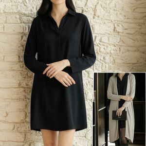 Time and Tru Goth Emo Corpgoth Office Siren LIttle Black Shirtdress